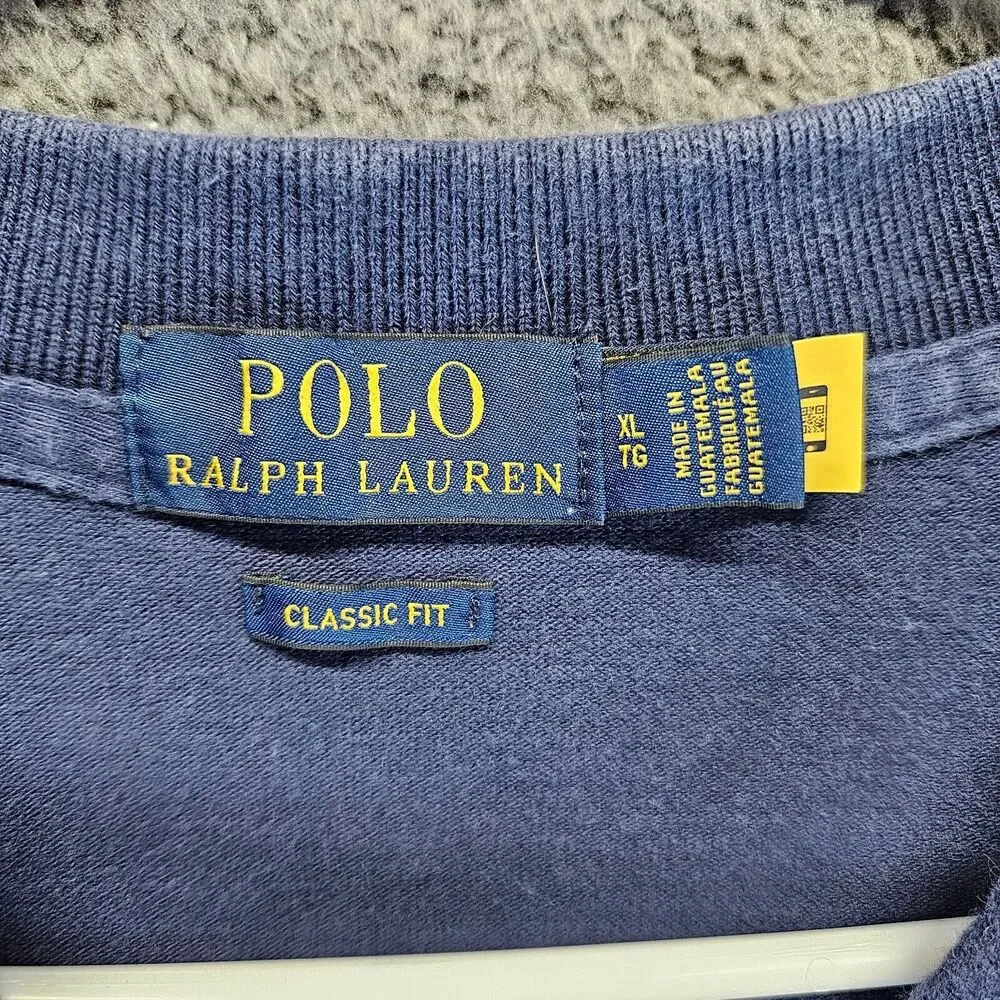 Polo Ralph Lauren Polo‎ Shirt Men Size XL Blue Classic Fit Short Sleeve